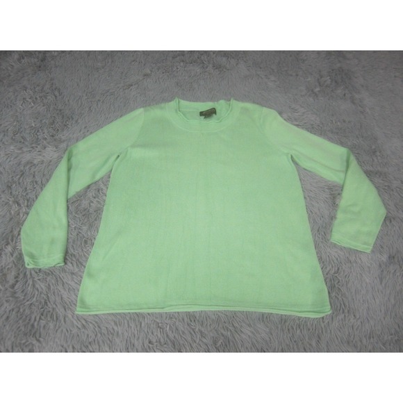 Eddie Bauer Sweaters - Eddie Bauer Sweater Womens Large Green Crewneck Pullover Knit Lightweight Top